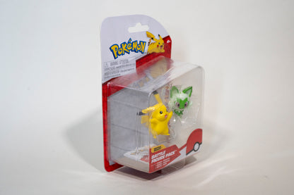 Pikachu & Sprigatito, Pokemon, Battle Figure Pack, Jazwares, 2023, Boxed Sealed