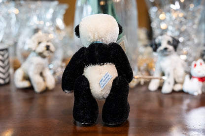 Handmade/Artist Mohair Black & White Panda Teddy Bear - Windy Ridge Bears, 'Chi Chi' , 5 joints,  Aprox 14cm tall