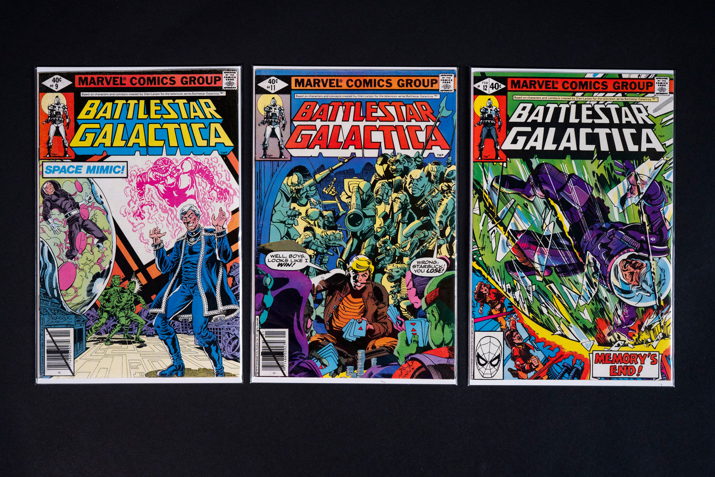 Battlestar Galactica, #9 & #11-16 run (9 11 12 13 14 15 & 16), Marvel Comics, 1979