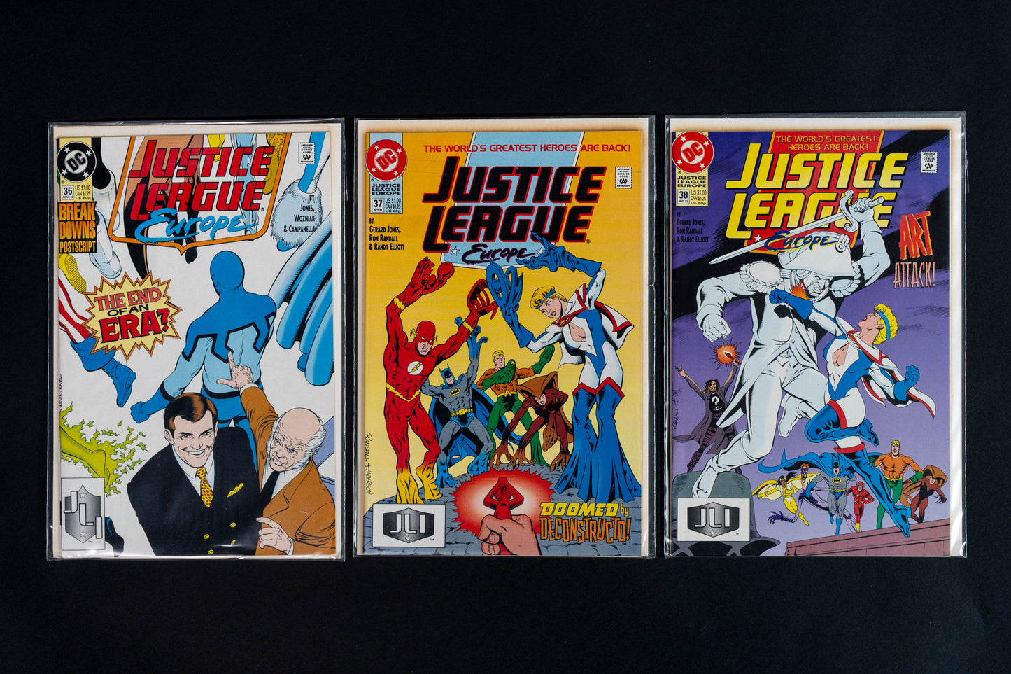 Justice League Europe, #34-49 run & #3 Annual, DC Comics, 1992-1993