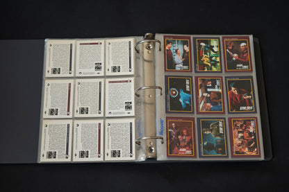 Star Trek 25th Anniversary Series Trading Cards Bundle, Impel, 1993, Complete Series 1 & 2 Base Sets (1-310), in binder