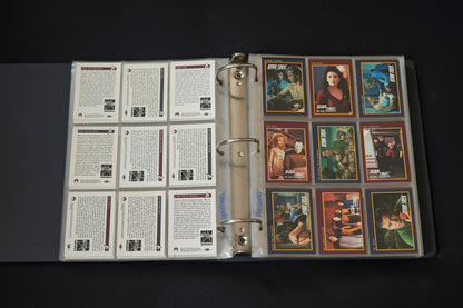 Star Trek 25th Anniversary Series Trading Cards Bundle, Impel, 1993, Complete Series 1 & 2 Base Sets (1-310), in binder