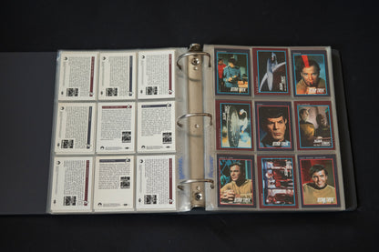 Star Trek 25th Anniversary Series Trading Cards Bundle, Impel, 1993, Complete Series 1 & 2 Base Sets (1-310), in binder