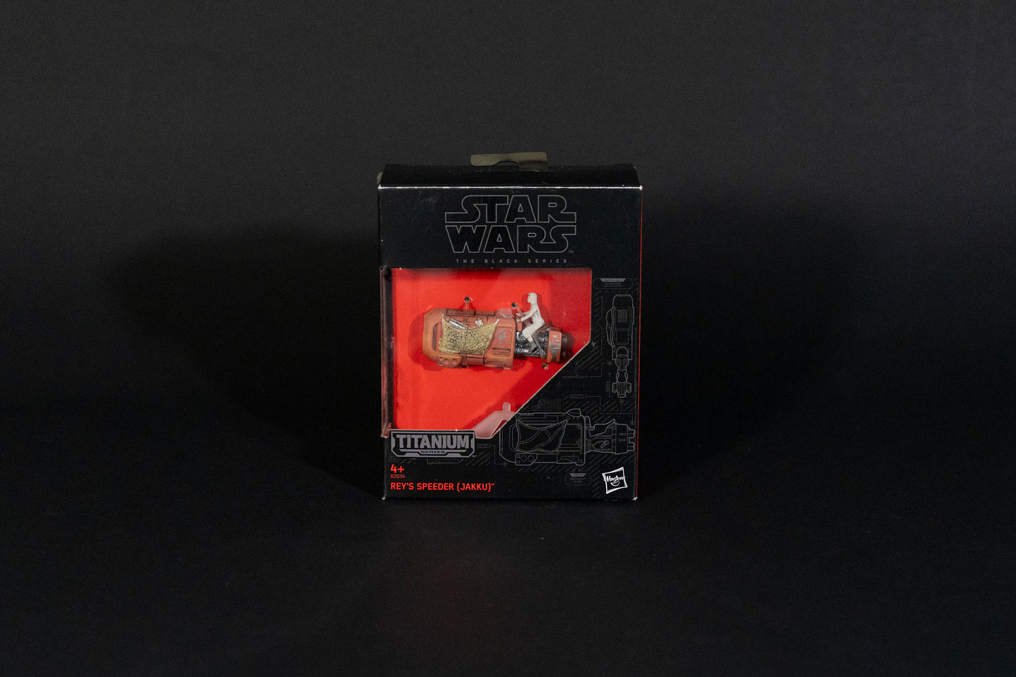 Rey's Speeder (Jakku), 05 B3934, Star Wars, Black Series / Titanium Series Vehicle, Hasbro, Open Box