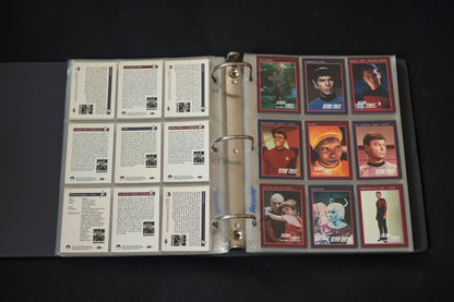 Star Trek 25th Anniversary Series Trading Cards Bundle, Impel, 1993, Complete Series 1 & 2 Base Sets (1-310), in binder