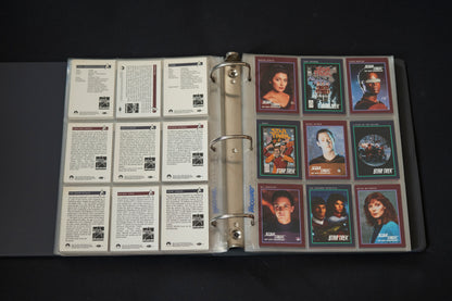 Star Trek 25th Anniversary Series Trading Cards Bundle, Impel, 1993, Complete Series 1 & 2 Base Sets (1-310), in binder