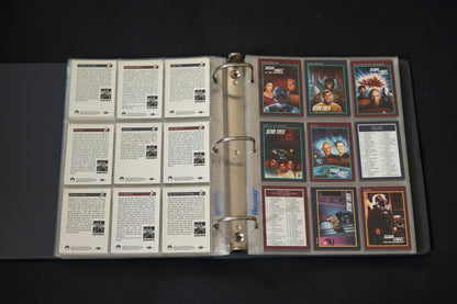 Star Trek 25th Anniversary Series Trading Cards Bundle, Impel, 1993, Complete Series 1 & 2 Base Sets (1-310), in binder