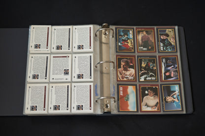 Star Trek 25th Anniversary Series Trading Cards Bundle, Impel, 1993, Complete Series 1 & 2 Base Sets (1-310), in binder