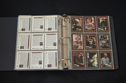 Star Trek 25th Anniversary Series Trading Cards Bundle, Impel, 1993, Complete Series 1 & 2 Base Sets (1-310), in binder