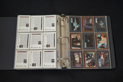 Star Trek 25th Anniversary Series Trading Cards Bundle, Impel, 1993, Complete Series 1 & 2 Base Sets (1-310), in binder