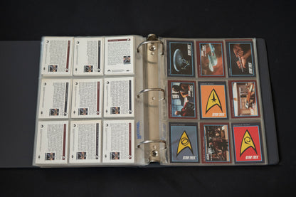 Star Trek 25th Anniversary Series Trading Cards Bundle, Impel, 1993, Complete Series 1 & 2 Base Sets (1-310), in binder