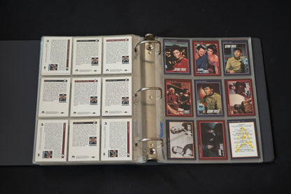 Star Trek 25th Anniversary Series Trading Cards Bundle, Impel, 1993, Complete Series 1 & 2 Base Sets (1-310), in binder