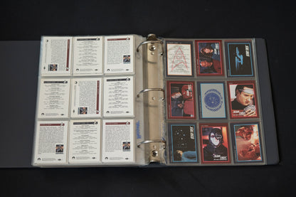 Star Trek 25th Anniversary Series Trading Cards Bundle, Impel, 1993, Complete Series 1 & 2 Base Sets (1-310), in binder