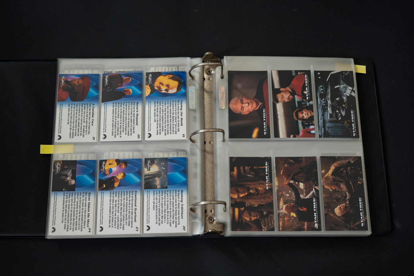 Star Trek Widevision Trading Cards Bundle,  Generations Insurrection & First Contact, SkyBox, 1993, Complete Base Sets (PLUS S2 S3 F2 C1 & B5) in binder