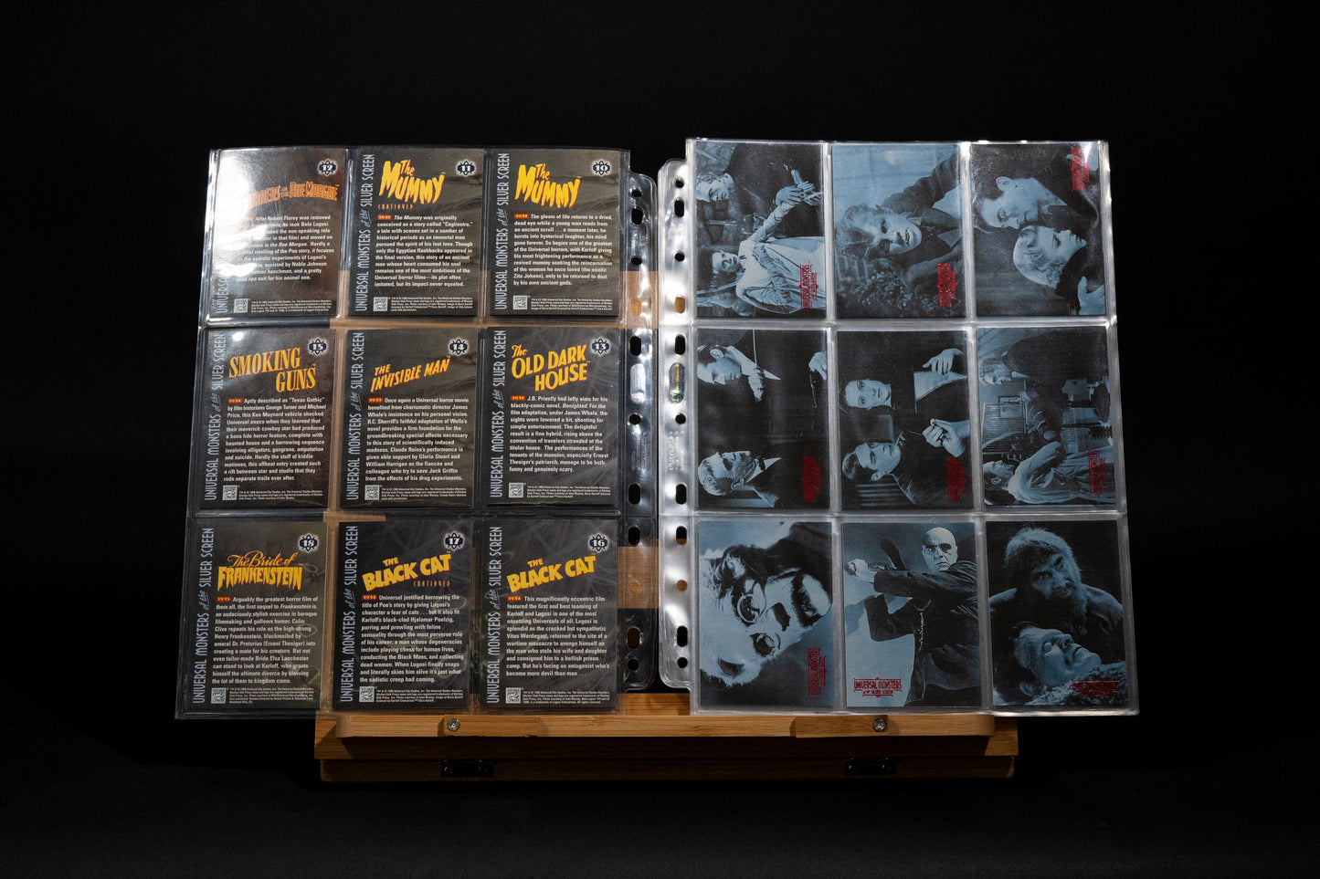 Universal Monsters Of The Silver Screen Trading Cards, Kitchen Sink Press, 1996, Complete Set (90 cards in binder pages), English