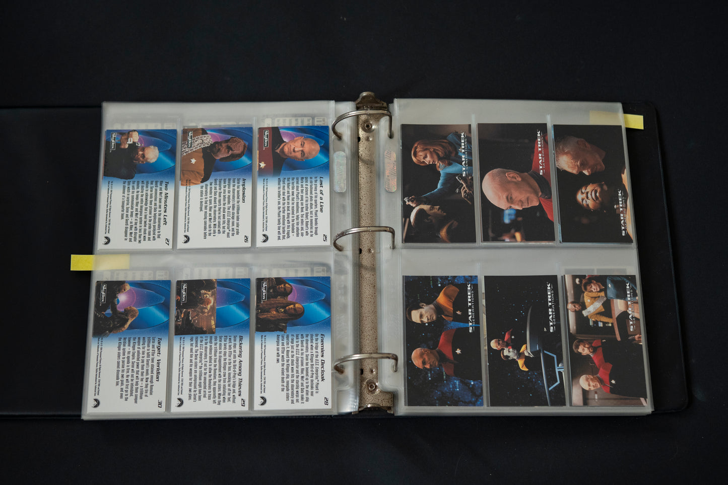 Star Trek Widevision Trading Cards Bundle,  Generations Insurrection & First Contact, SkyBox, 1993, Complete Base Sets (PLUS S2 S3 F2 C1 & B5) in binder