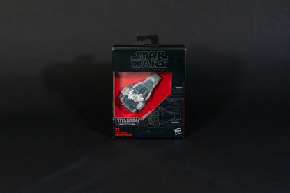 First Order Snowspeeder, 11 B4580, Star Wars, Black Series / Titanium Series Vehicle, Hasbro, Open Box
