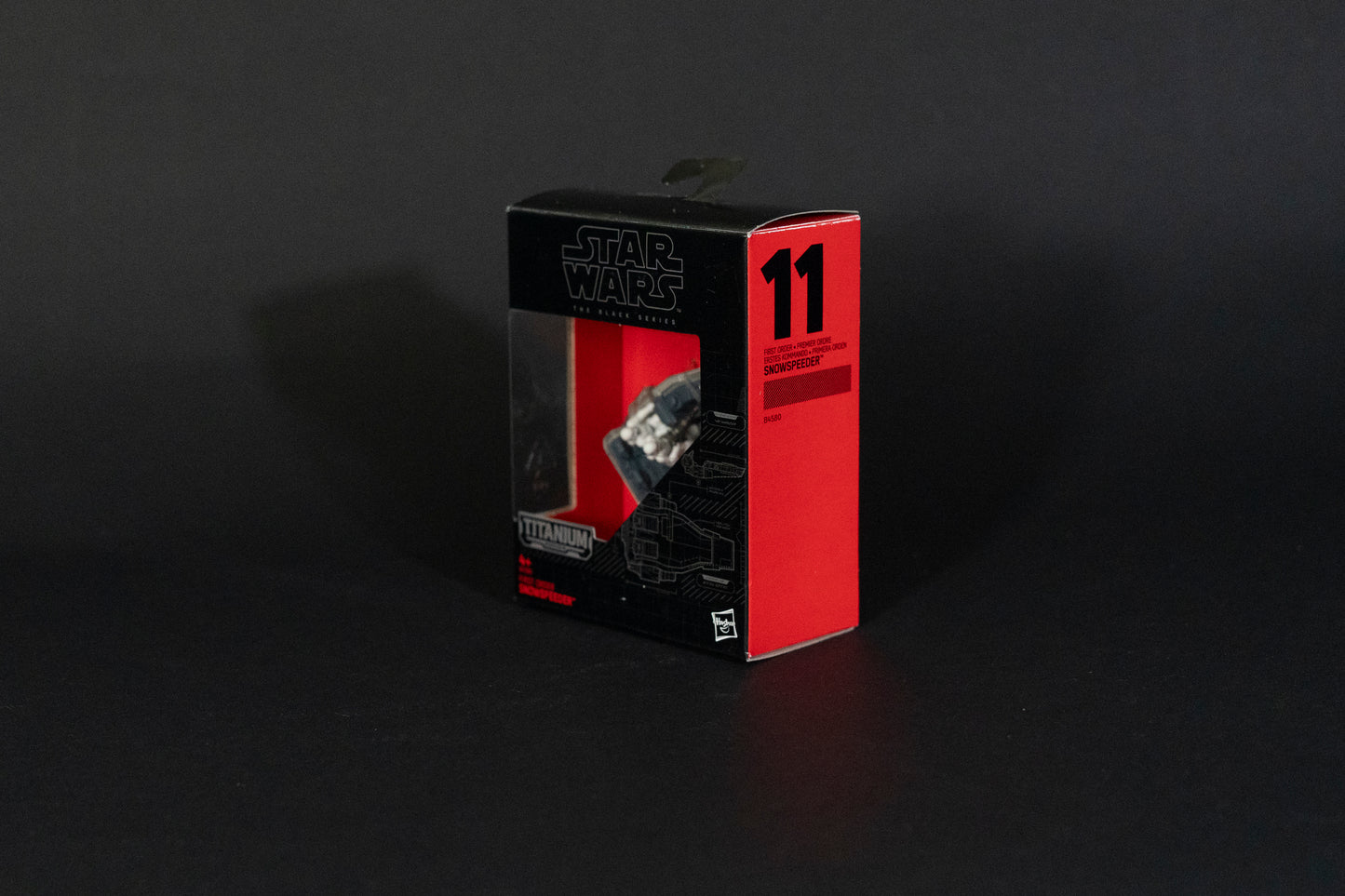 First Order Snowspeeder, 11 B4580, Star Wars, Black Series / Titanium Series Vehicle, Hasbro, Open Box