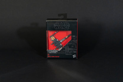 Poe's X-Wing Fighter, 12 B4581, Star Wars, Black Series / Titanium Series Vehicle, Hasbro, Open Box