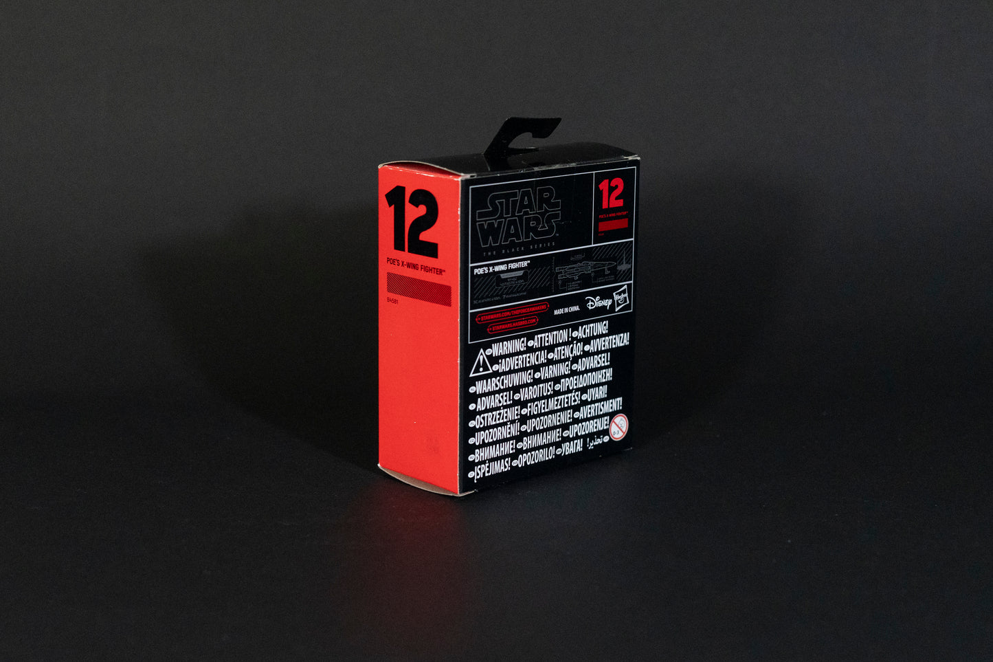 Poe's X-Wing Fighter, 12 B4581, Star Wars, Black Series / Titanium Series Vehicle, Hasbro, Open Box