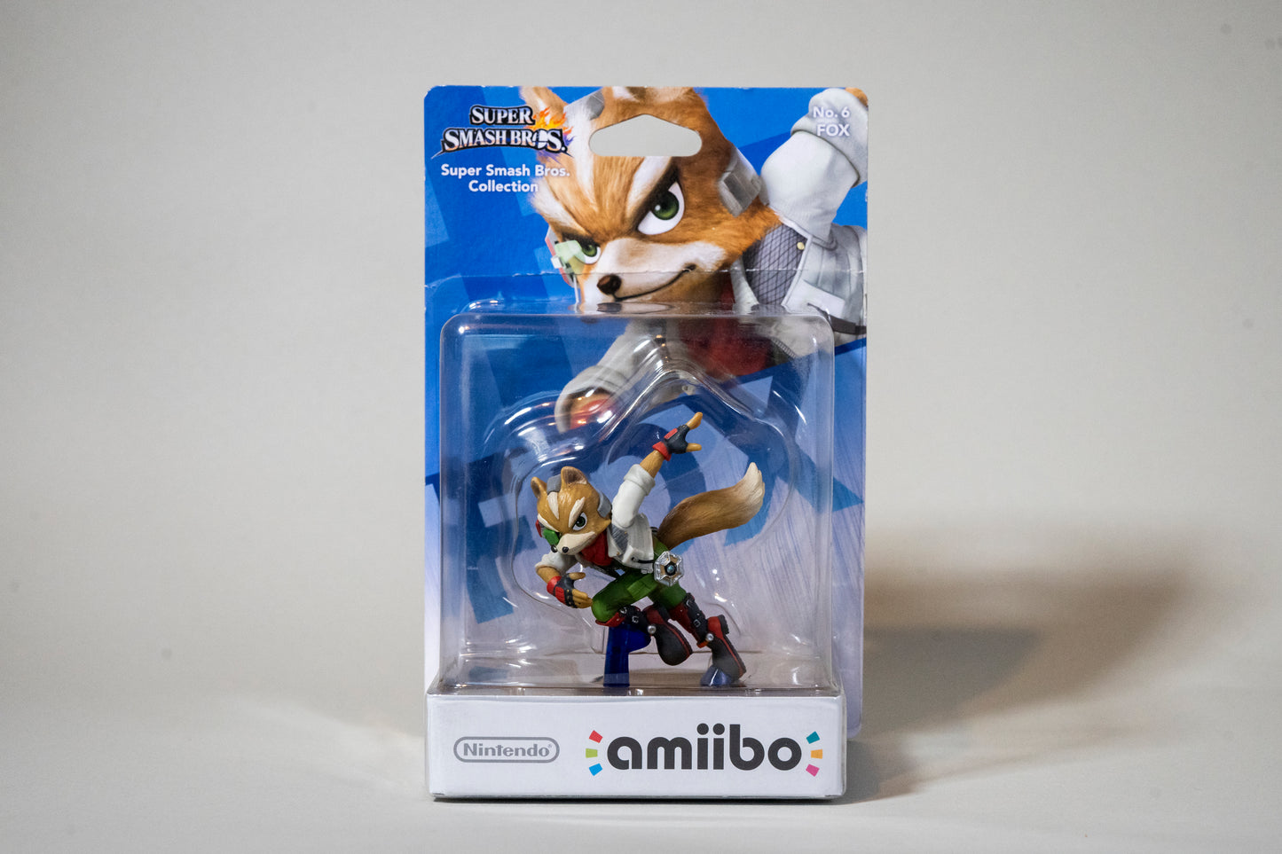 Fox No. 6, Amiibo, Super Smash Bros Collection, Nintendo, 2014, Boxed Sealed