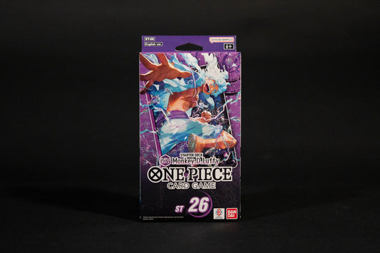 One Piece Card Game, ST26, PURPLE/BLACK Monkey.D.Luffy Starter Deck, NEW Boxed Sealed, English