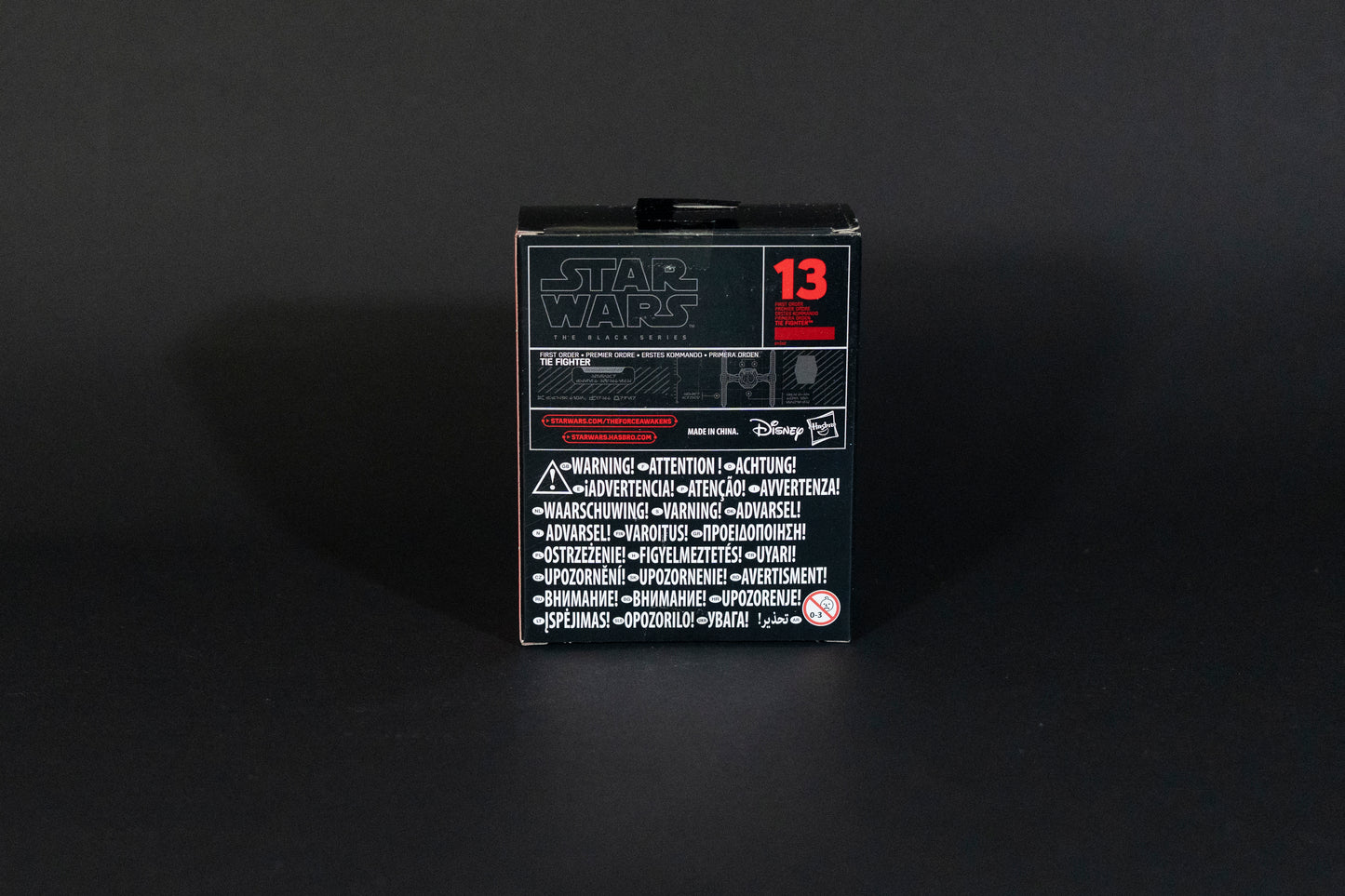 First Order Tie Fighter, 13 B4582, Star Wars, Black Series / Titanium Series Vehicle, Hasbro, Open Box