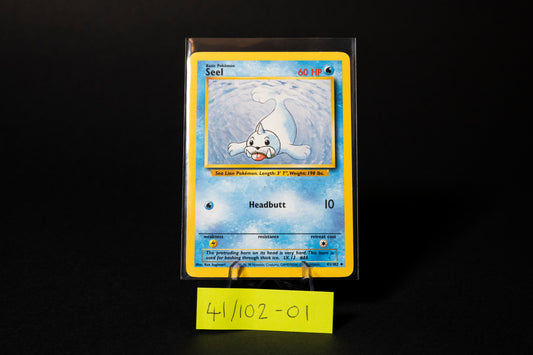 41/102, Seel, Pokemon, Base Set Unlimited, 1999, Uncommon, Ungraded, English