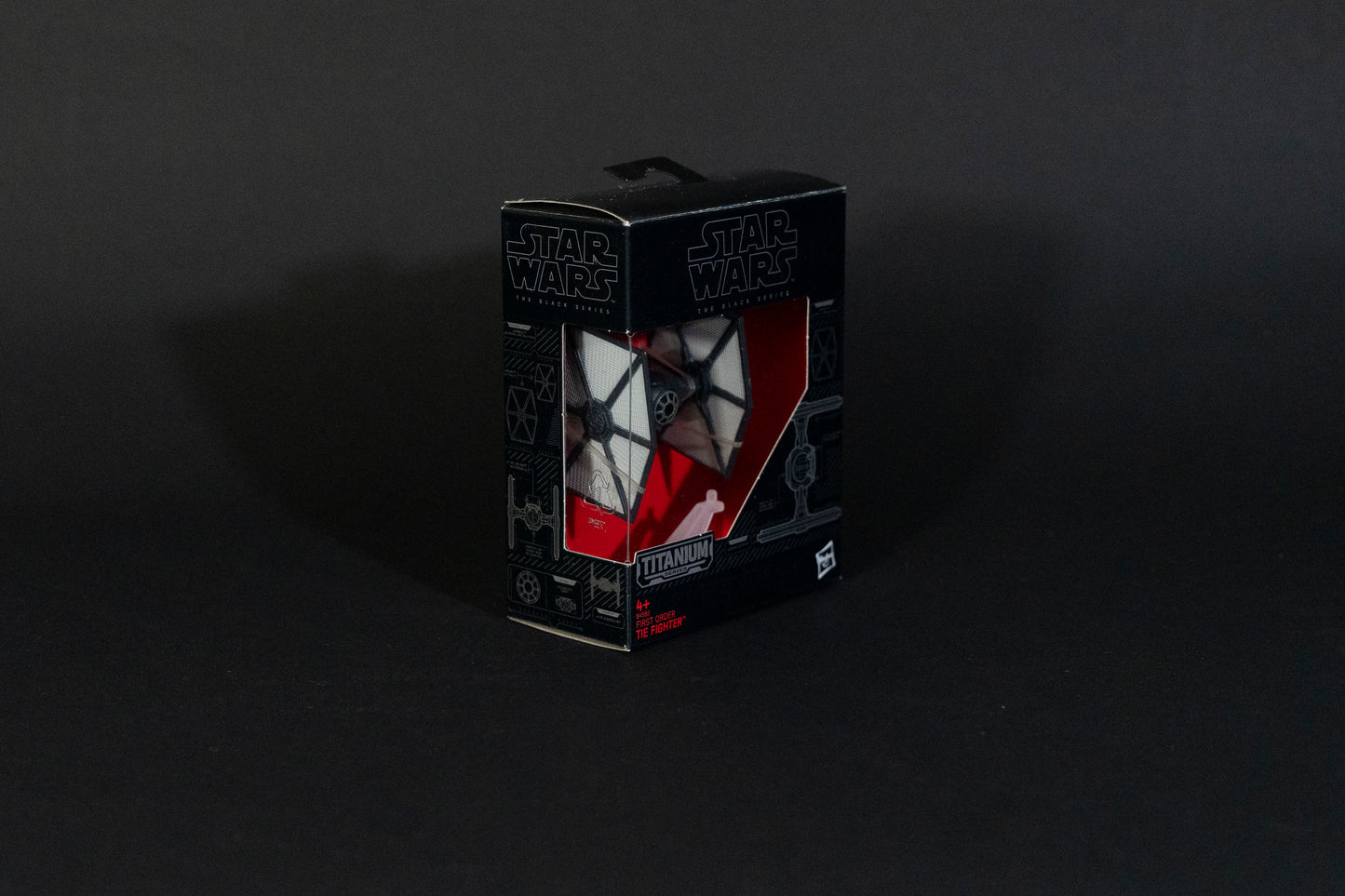 First Order Tie Fighter, 13 B4582, Star Wars, Black Series / Titanium Series Vehicle, Hasbro, Open Box