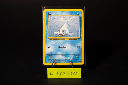 41/102, Seel, Pokemon, Base Set Unlimited, 1999, Uncommon, Ungraded, English