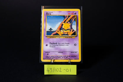 43/102, Abra, Pokemon, Base Set Unlimited, 1999, Common, Ungraded, English