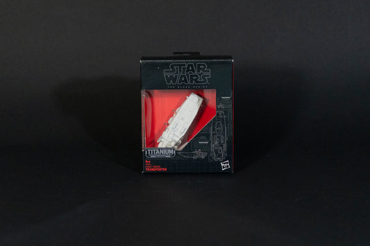First Order Transporter, 14 B4583, Star Wars, Black Series / Titanium Series Vehicle, Hasbro, Open Box