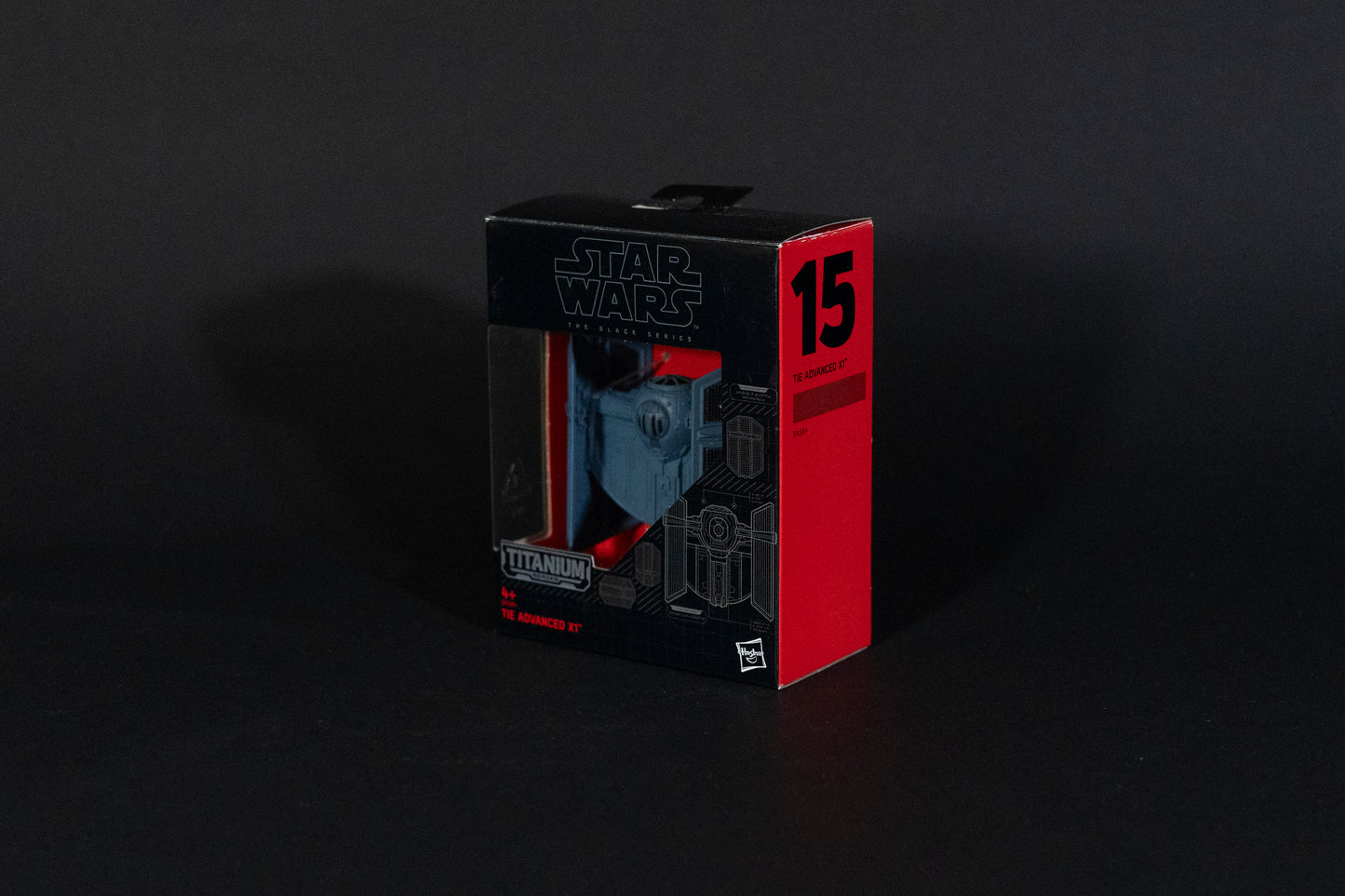 Tie Advanced X1, 15 B4584, Star Wars, Black Series / Titanium Series Vehicle, Hasbro, Open Box