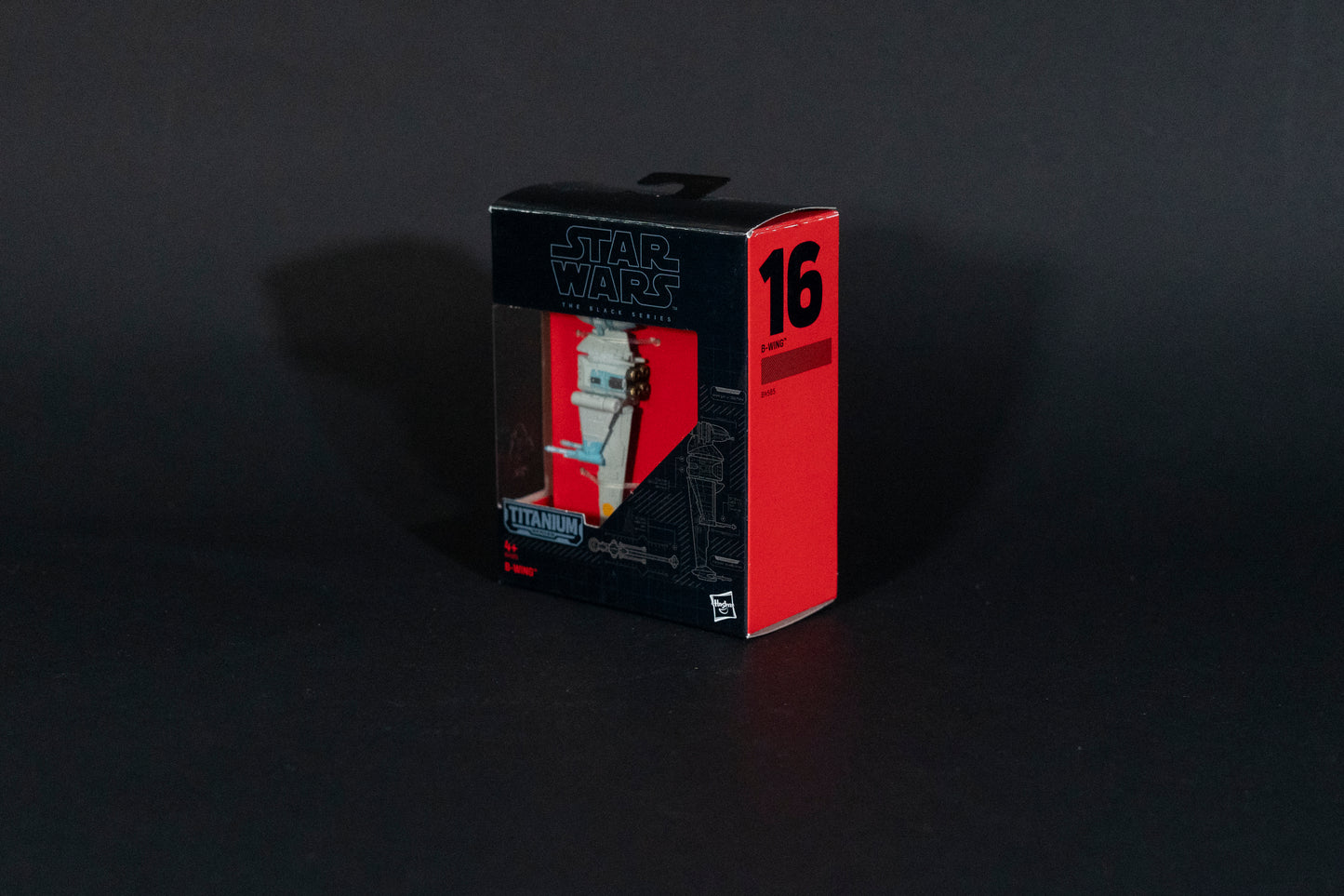 B-Wing, 16 B4585, Star Wars, Black Series / Titanium Series Vehicle, Hasbro, Open Box