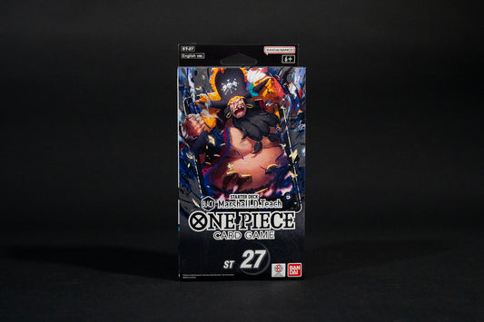 One Piece Card Game, ST27, BLACK Marshall.D.Teach Starter Deck, NEW Boxed Sealed, English