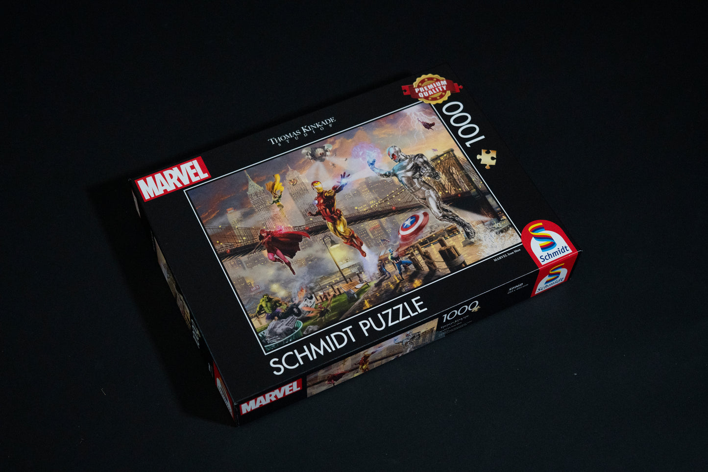 1000pc Jigsaw - Thomas Kinkade: Marvel Avengers Iron Man - New Boxed