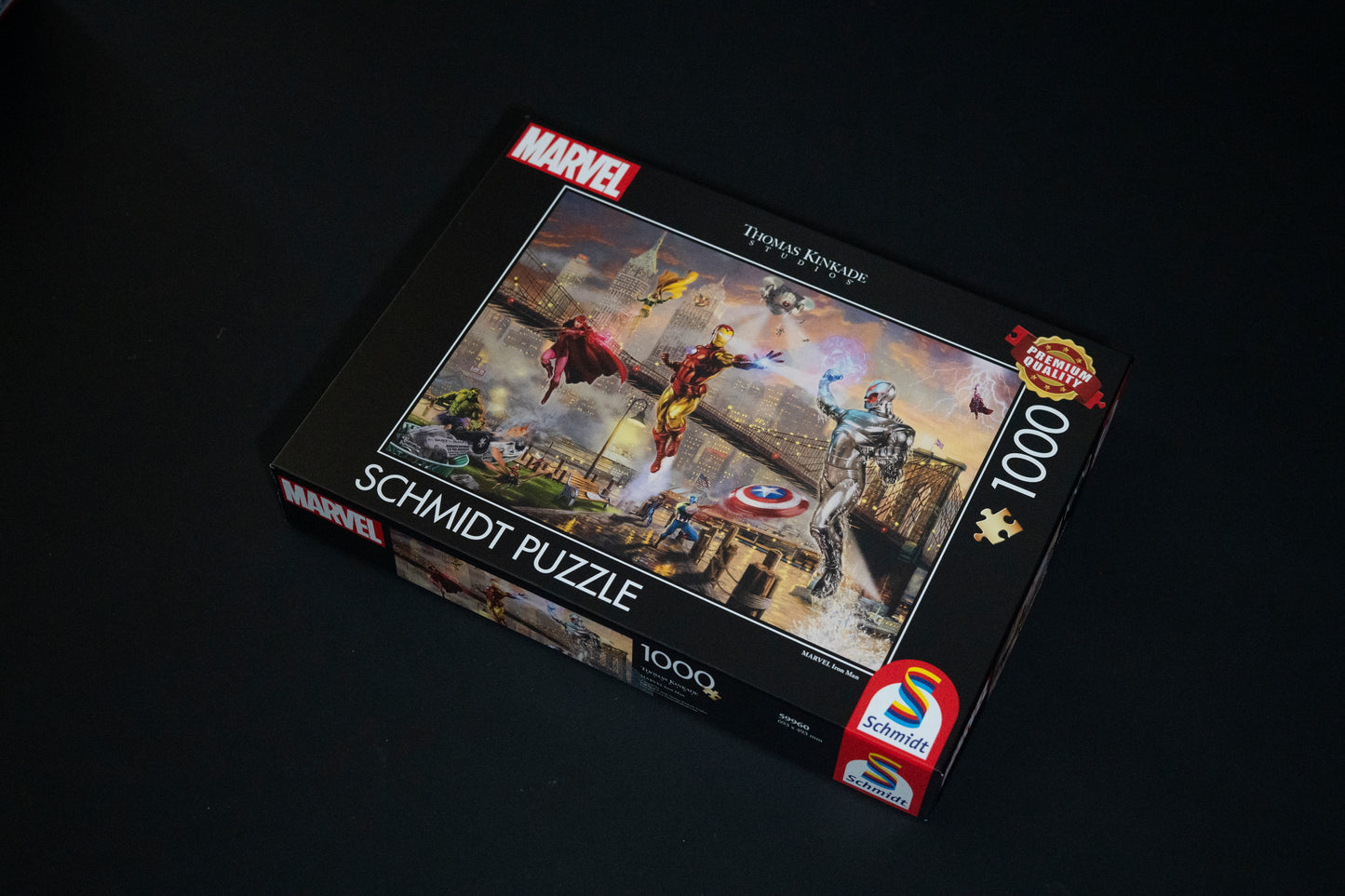 1000pc Jigsaw - Thomas Kinkade: Marvel Avengers Iron Man - New Boxed