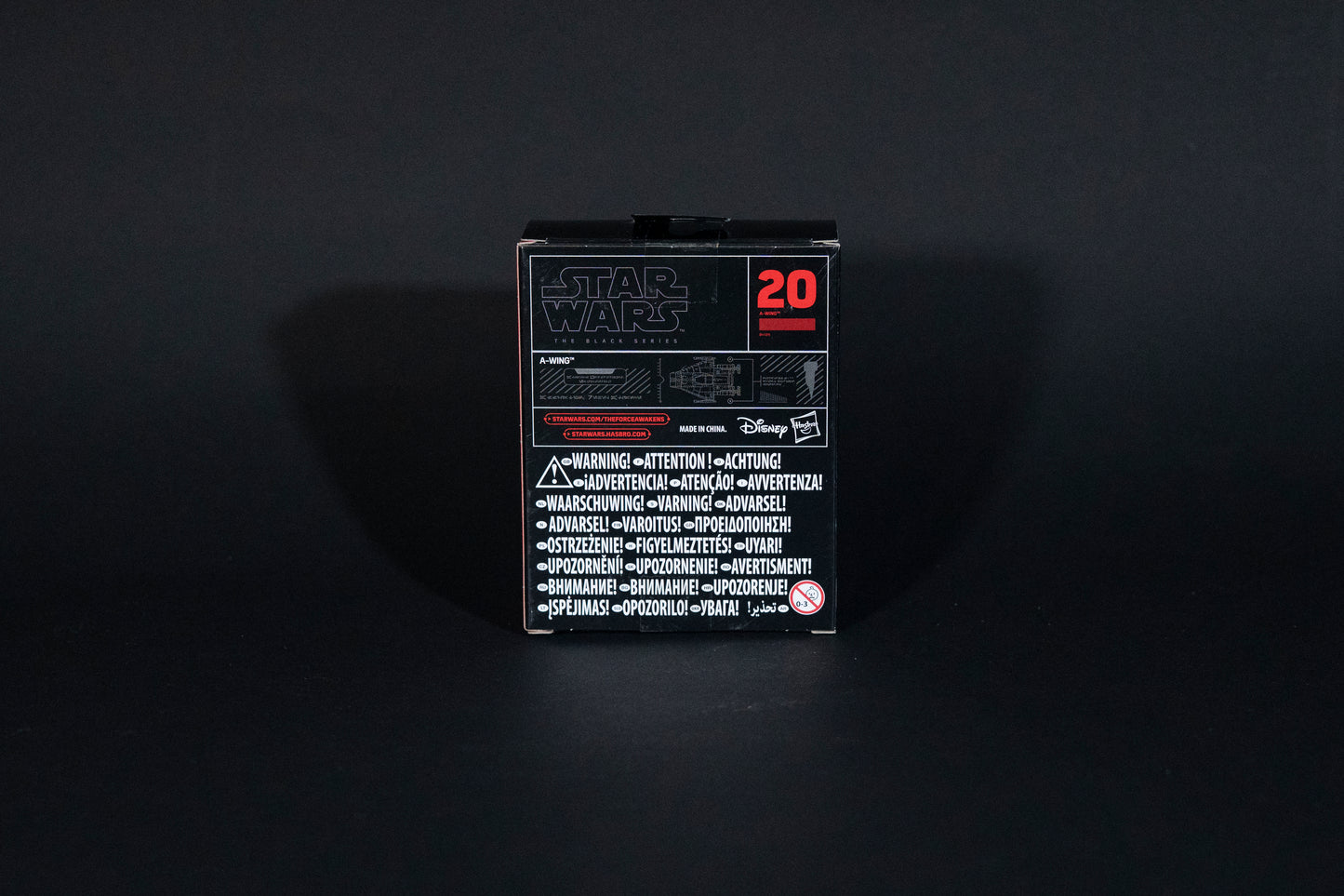 A-Wing, 20 B4589, Star Wars, Black Series / Titanium Series Vehicle, Hasbro, Open Box