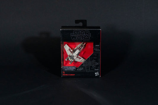 Republic Gunship, 23 B4592, Star Wars, Black Series / Titanium Series Vehicle, Hasbro, Open Box