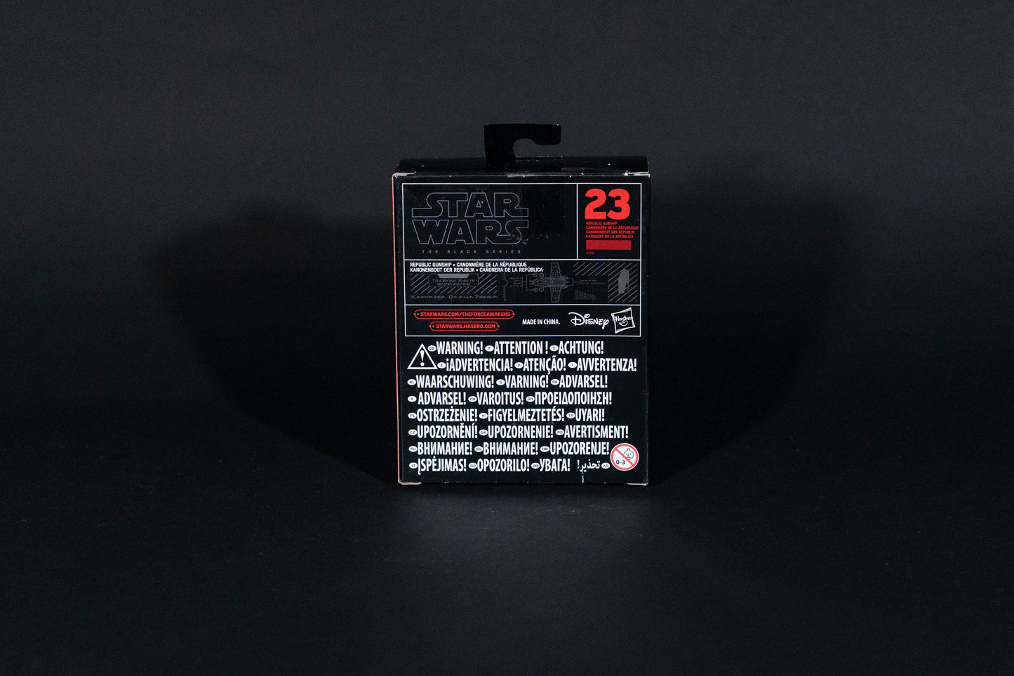 Republic Gunship, 23 B4592, Star Wars, Black Series / Titanium Series Vehicle, Hasbro, Open Box