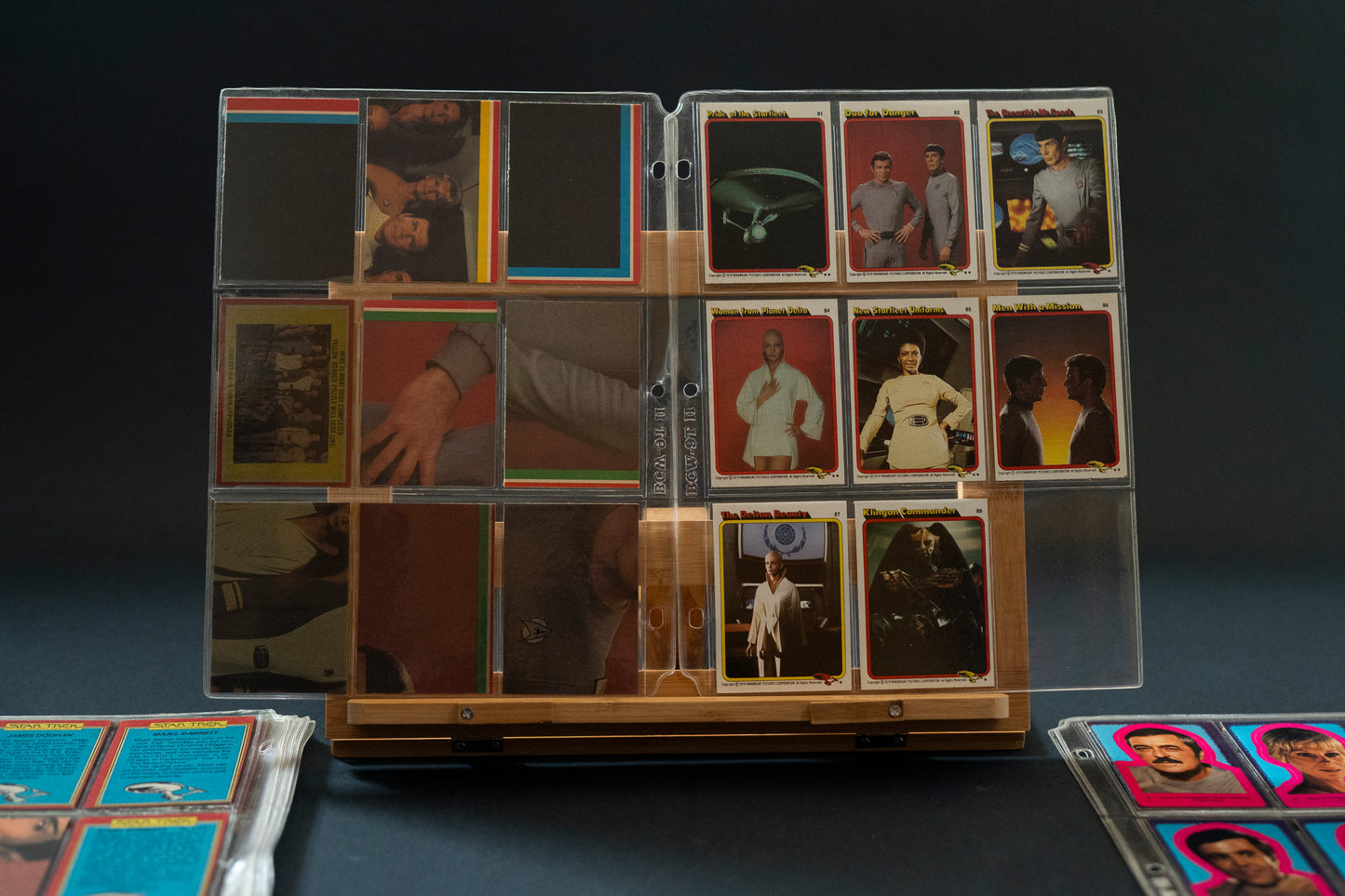 Star Trek : The Motion Picture Trading Cards, Topps, 1979, Complete Set 1-88 cards PLUS 22 Stickers in binder pages