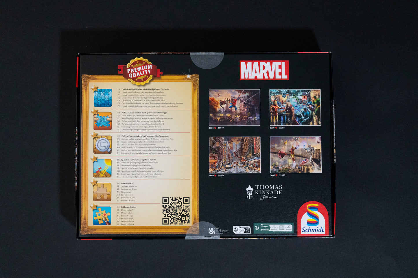 1000pc Jigsaw - Thomas Kinkade: Marvel Deadpool Snow Day - New Boxed