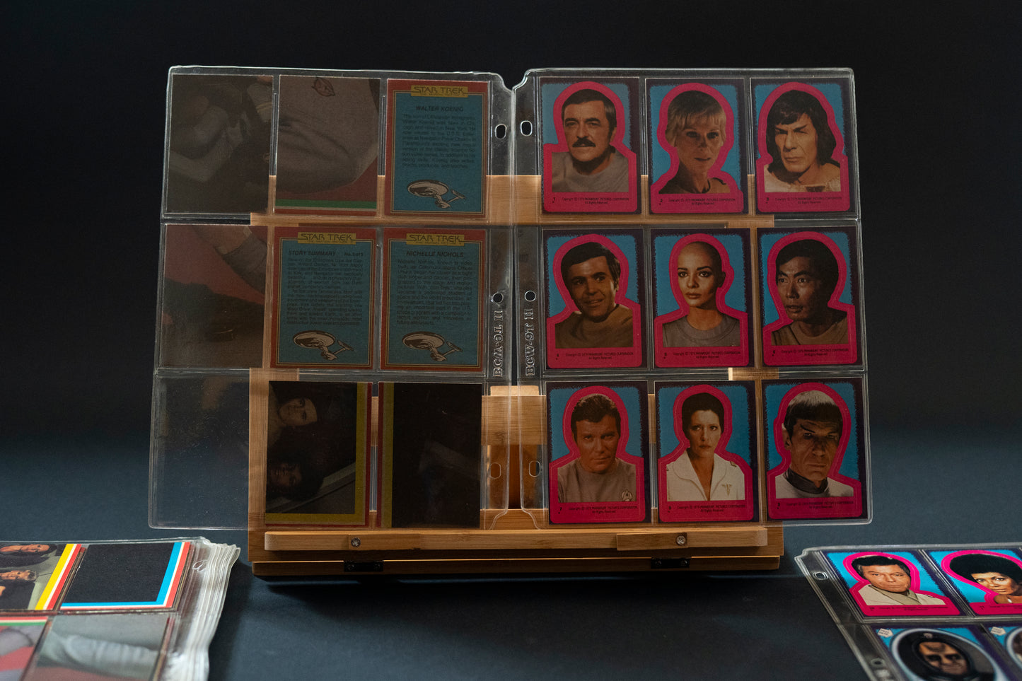 Star Trek : The Motion Picture Trading Cards, Topps, 1979, Complete Set 1-88 cards PLUS 22 Stickers in binder pages