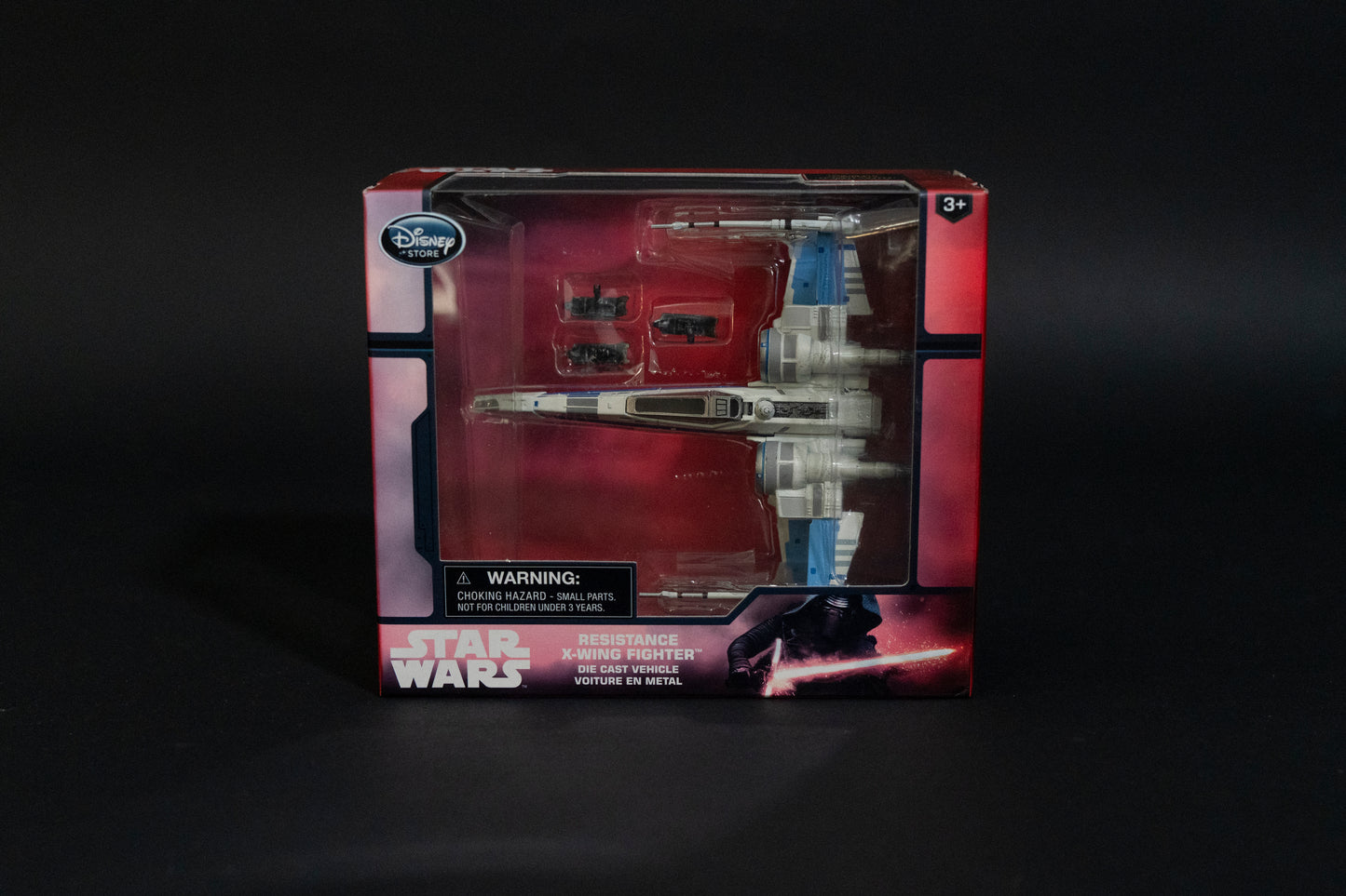 Resistance X-Wing Fighter, Star Wars, The Force Awakens, Die Cast Vehicle, Disney Store, Hasbro, Box Sealed