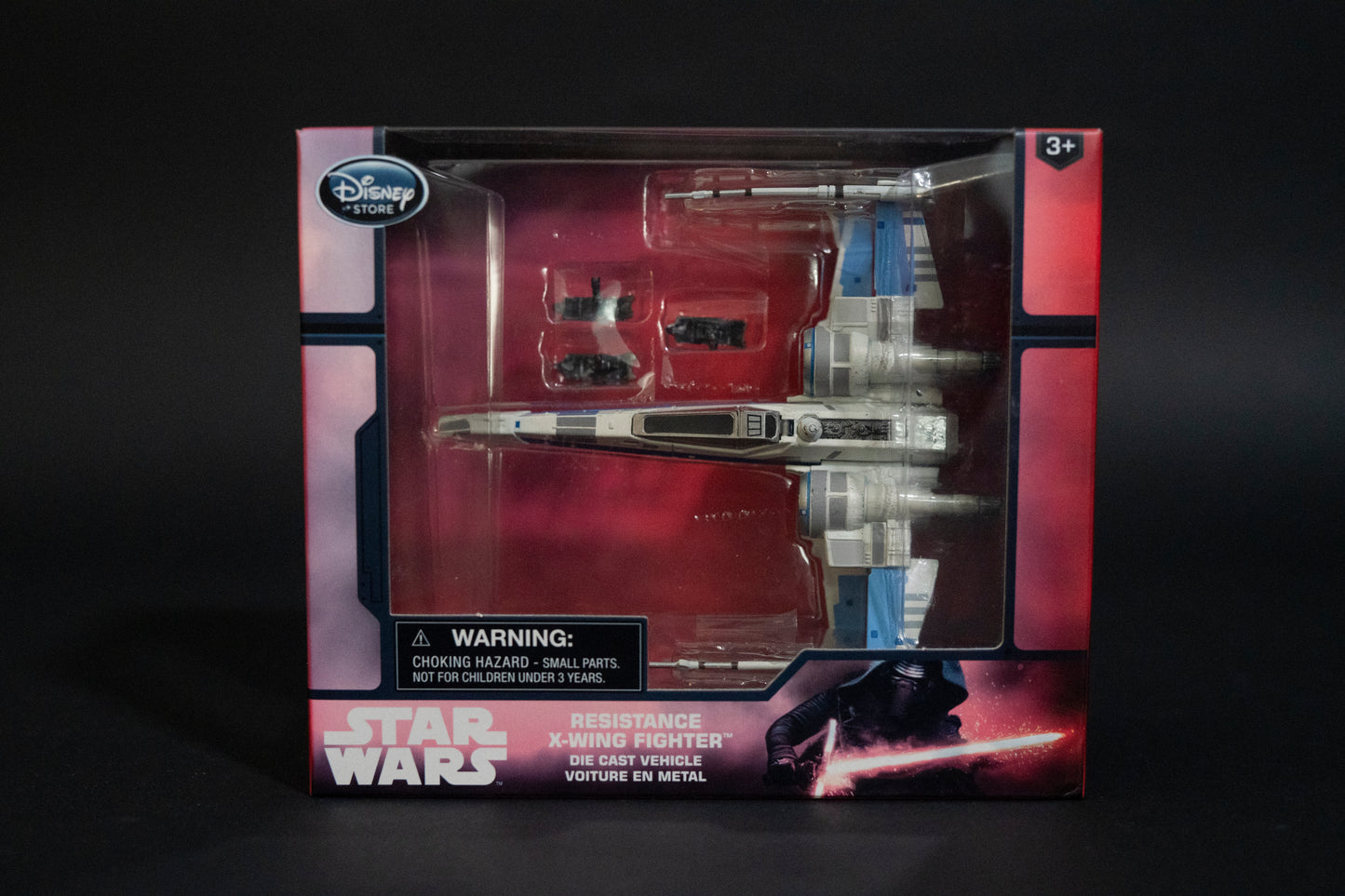 Resistance X-Wing Fighter, Star Wars, The Force Awakens, Die Cast Vehicle, Disney Store, Hasbro, Box Sealed