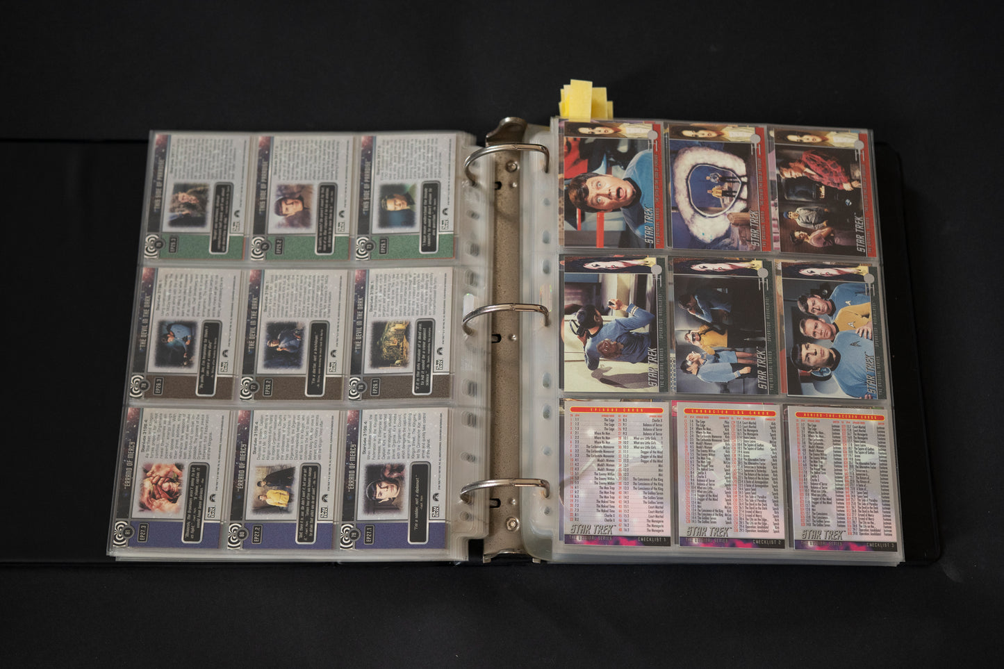 Star Trek - The Original Series Trading Cards, Skybox, 1997-1999, Large Card Bundle inc. Cards from Season 1 2 3 & A28 Walter Koenig, in Official Binder