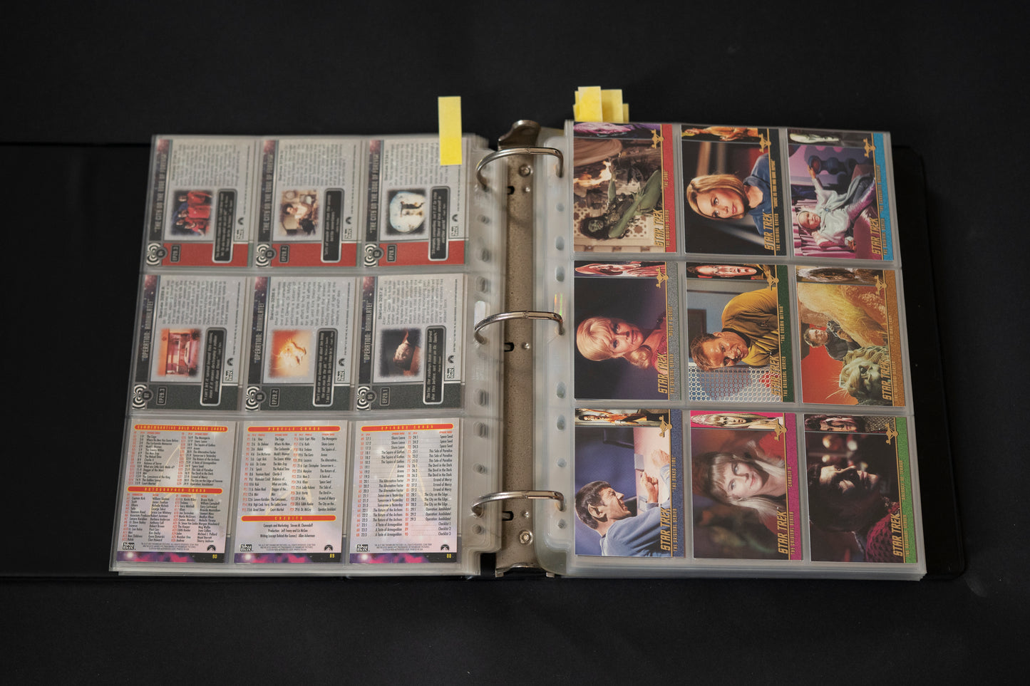 Star Trek - The Original Series Trading Cards, Skybox, 1997-1999, Large Card Bundle inc. Cards from Season 1 2 3 & A28 Walter Koenig, in Official Binder