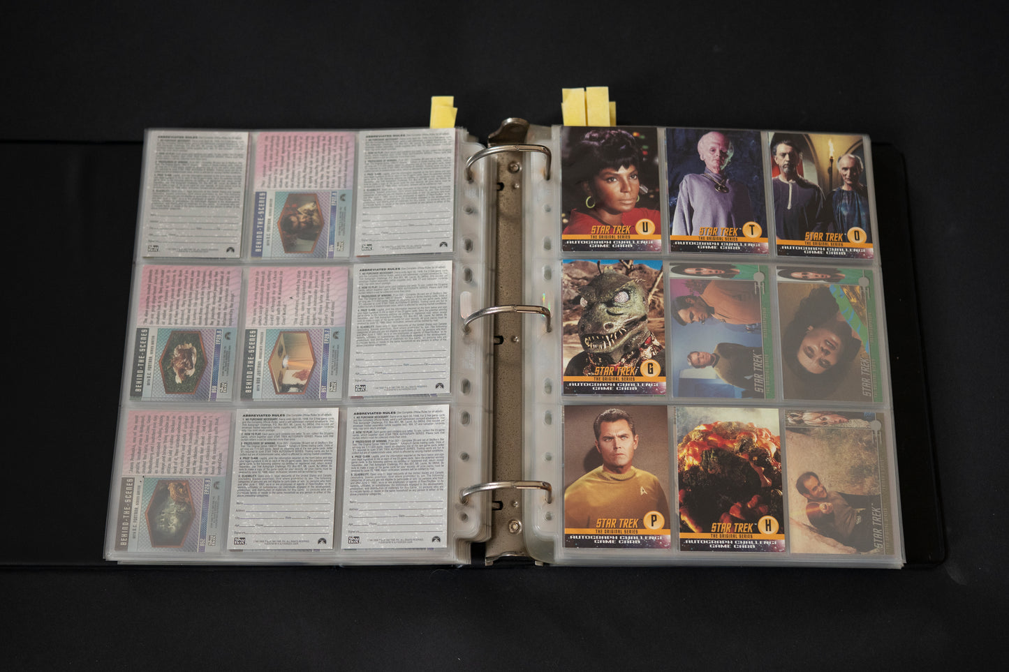 Star Trek - The Original Series Trading Cards, Skybox, 1997-1999, Large Card Bundle inc. Cards from Season 1 2 3 & A28 Walter Koenig, in Official Binder