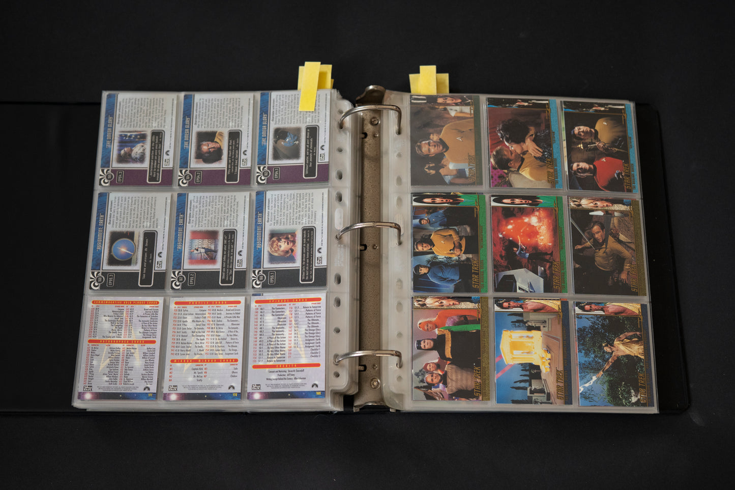 Star Trek - The Original Series Trading Cards, Skybox, 1997-1999, Large Card Bundle inc. Cards from Season 1 2 3 & A28 Walter Koenig, in Official Binder