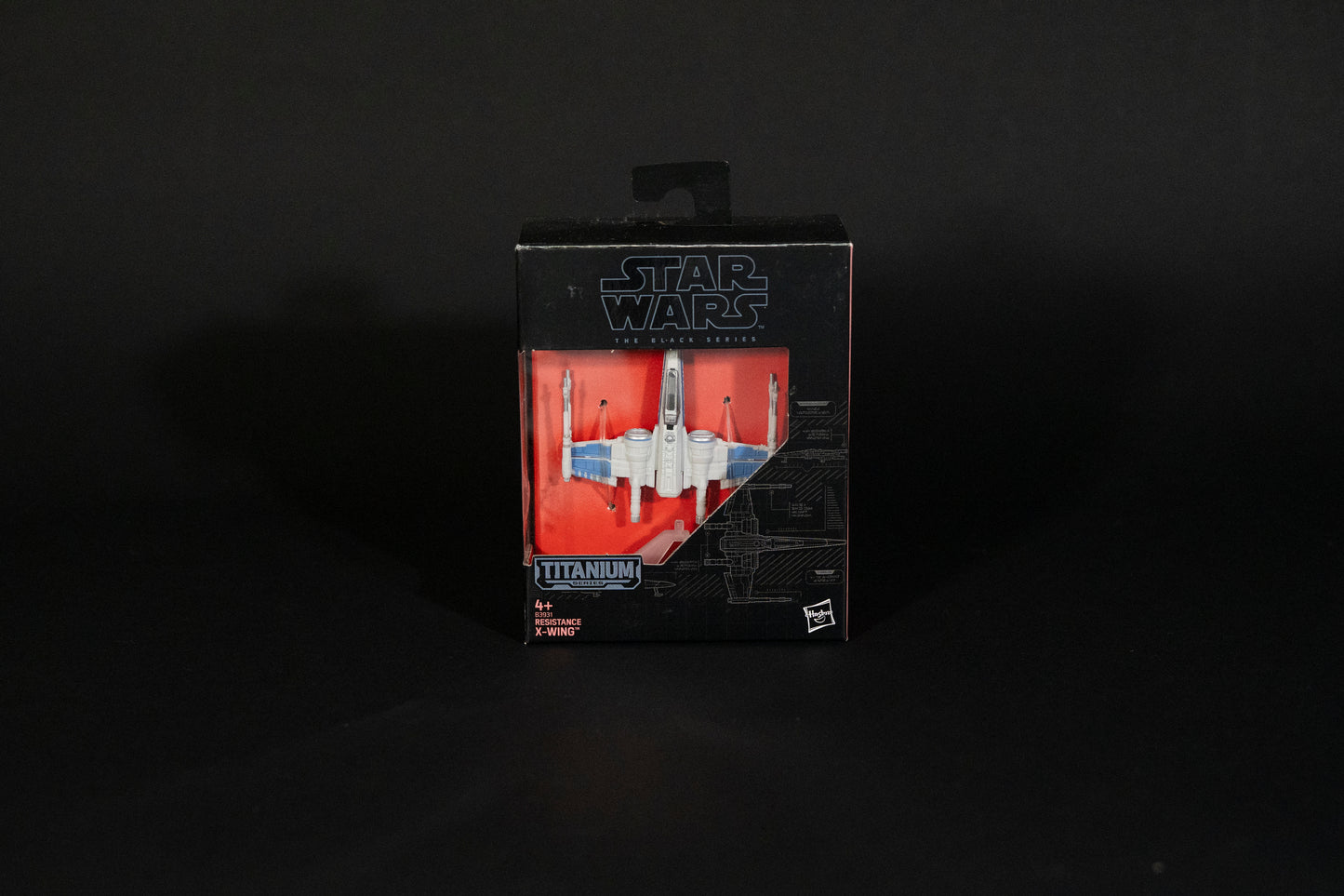 Resistance X-Wing, 02 B3931, Star Wars, Black Series / Titanium Series Vehicle, Hasbro, Open Box